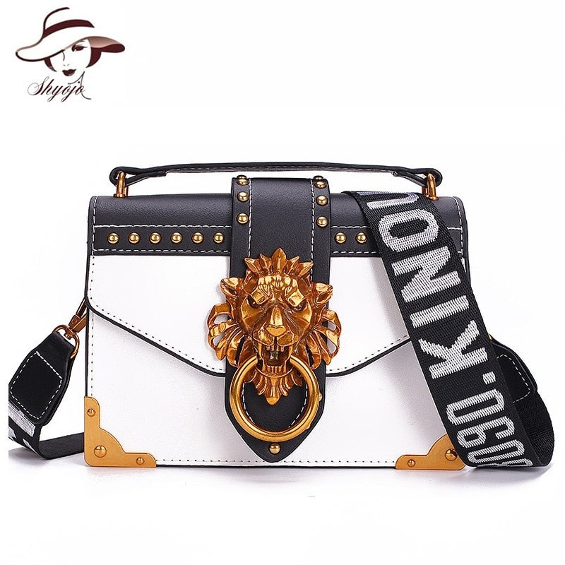 Lion Head Shoulder Crossbody Bag