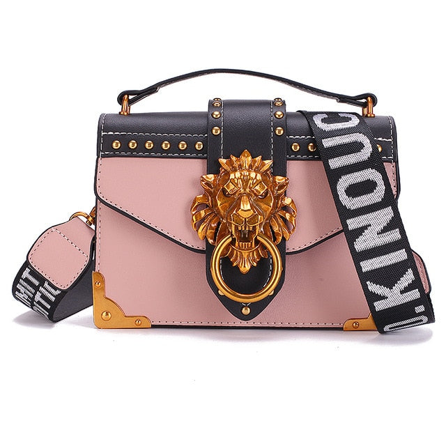 Lion Head Shoulder Crossbody Bag