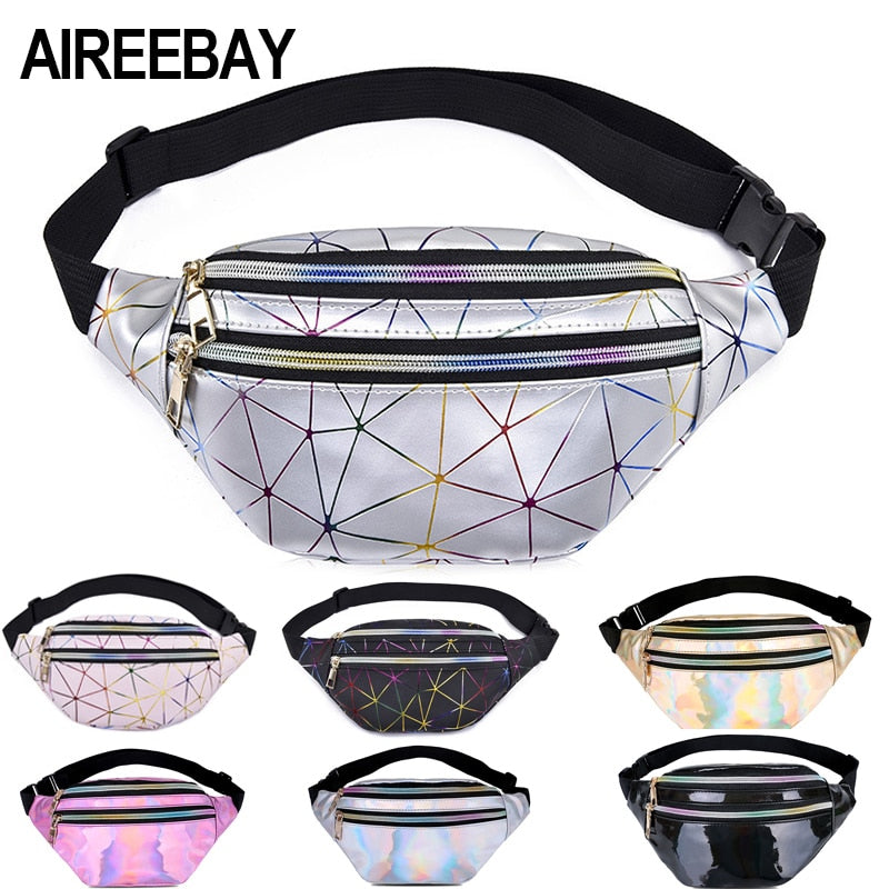 AIREEBAY Holographic Waist Bags